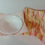 Bowl holder – reversible, bright stripes, 8×8