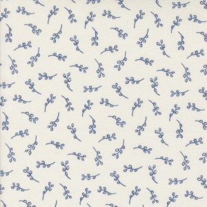 Larking - White Buds (Moda)