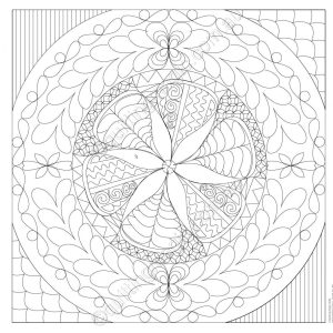 Guided Wholecloth - Fans_and_feathers_design