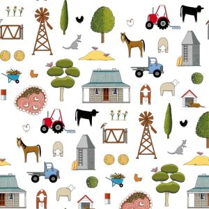 Homing instincts on white red tractor designs