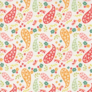 Moda Raspberry Summer Cloud Paisley 37691-11