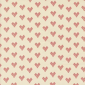 Moda Threads Red Hearts on Cream 55687-21