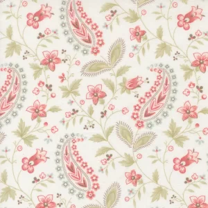 Muse White Paisley Moda Fabrics 44393-11