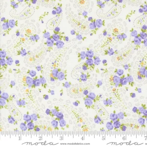 moda georgia white paisley